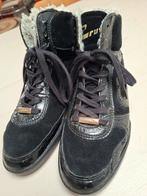 Cruyff zwart leren sneakers maat 40, Cruyff, Zwart, Ophalen of Verzenden, Sneakers of Gympen