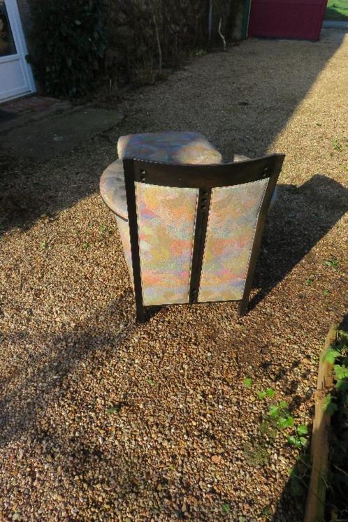 Giorgetti Stoel + Voetenbankje; KOOPJE, Huis en Inrichting, Stoelen, Zo goed als nieuw, Eén, Ophalen of Verzenden