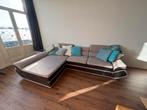 Hoekbank met slaapfunctie en opbergruimte, Ophalen, 250 tot 300 cm, Gebruikt, Hoekbank