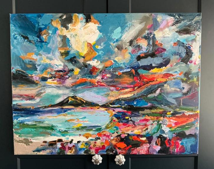 Panorama full colour kust ~ atelier ~ schilder kunst, Huis en Inrichting, Woonaccessoires | Schilderijen, Tekeningen en Foto's