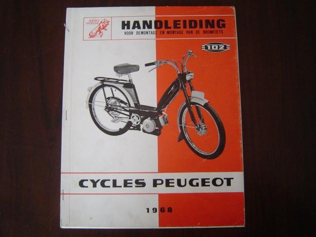 PEUGEOT / MAGNEET 102 1968 handleiding werkplaatsboek, Fietsen en Brommers, Ophalen of Verzenden, Nieuw