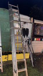 Uitschuif ladder, Doe-het-zelf en Verbouw, Steigers, Ophalen, Zo goed als nieuw, Overige typen, Minder dan 2 meter