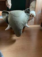 Olifant kruk/poef, Huis en Inrichting, Ophalen, Gebruikt, Minder dan 50 cm, 50 tot 75 cm