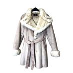 Rino & Pelle - Dames imitatie lammy coat  – Beige – Maat 40, Maat 38/40 (M), Beige, Ophalen of Verzenden, Zo goed als nieuw