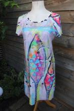 Jurk gekleurd Lizzy & Coco mt M 2 kanten draagbaar Vaste pri, Kleding | Dames, Maat 38/40 (M), Overige kleuren, Ophalen of Verzenden