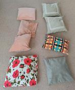 8x sierkussens, Huis en Inrichting, Woonaccessoires | Kussens, Ophalen of Verzenden, Gebruikt, Groen, Vierkant