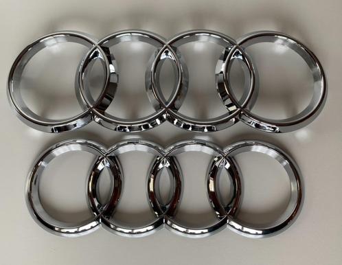 Audi Ringen embleem voorkant / achterkant zilver, Auto-onderdelen, Carrosserie en Plaatwerk, Audi, Voor, Nieuw, Ophalen of Verzenden