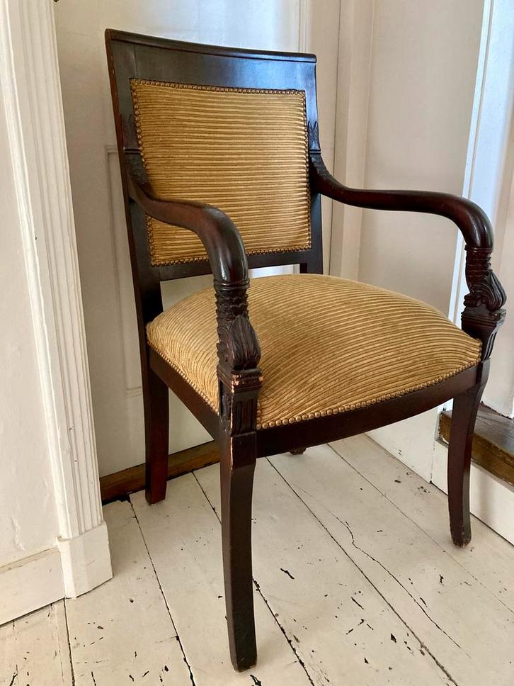 Antieke Arnoldussen Armstoel, Antiek en Kunst, Antiek | Meubels | Stoelen en Banken, Ophalen of Verzenden