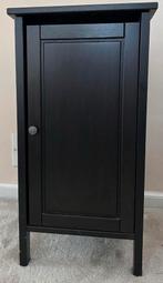 ***KOOP NU*** 1x Ikea Zwart/bruin Hemmes nachtkastjes. TEAB!, Ophalen, Gebruikt, Minder dan 45 cm, 55 tot 70 cm