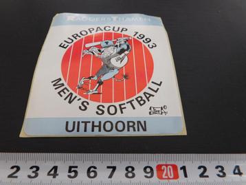 sticker Uithoorn Raggers Thamen 1993 Men's Softball  beschikbaar voor biedingen