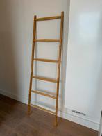 Bamboe ladder handdoekenrek - Zo goed als nieuw!, Ophalen of Verzenden, Zo goed als nieuw, Bruin, Handdoekenrek
