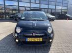 Fiat 500C 0.9 TwinAir Turbo 500S Cabrio Clima Parkeersensore, Auto's, Fiat, Gebruikt, Cabriolet, Leder en Stof, Zwart
