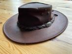 Genuine Australian leather hat, One size fits all, Hoed, Zo goed als nieuw, Ophalen