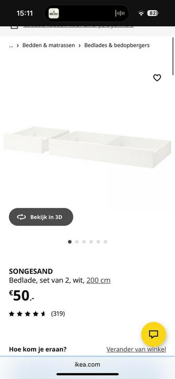 4 bedlades Ikea Songesand - afbeelding 2