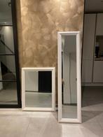 Witte spiegel, Huis en Inrichting, Woonaccessoires | Spiegels, Minder dan 50 cm, Ophalen of Verzenden, Zo goed als nieuw, Minder dan 100 cm
