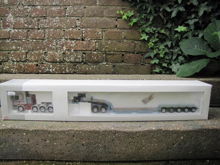 NZG Scania Topline zwaar transport combi Brouwer Nieuwegein., Hobby en Vrije tijd, Modelauto's | 1:50, Nieuw, Bus of Vrachtwagen