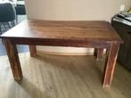 Teakhouten Eettafel Zware Kwaliteit, Ophalen, Gebruikt, 50 tot 100 cm, Teakhout