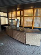 Grote RVS Counter met Vitrine, Ophalen, Gebruikt, RVS Meubilair