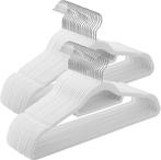 Kledinghangers Anti-Slip - Velvet - Wit - 25 stuks, Kleding | Dames, Kledinghangers, Verzenden, Nieuw, Kunststof, Volwassenen