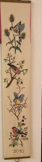 Prachtig schelkenkoord met diverse vogels koperen ornament, Hobby en Vrije tijd, Ophalen of Verzenden, Zo goed als nieuw, Handborduren