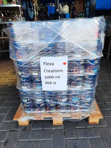 PALLET FLEXA CREATIONS MUURVERF ( 468 BLIKKEN) A 1 LITER beschikbaar voor biedingen