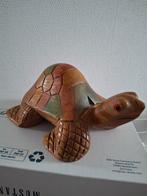 Houten Schildpad Beeld, Verzamelen, Beelden en Beeldjes, Ophalen of Verzenden, Zo goed als nieuw, Dier