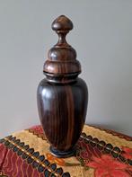 Prachtige houten vaas., Antiek en Kunst, Kunst | Beelden en Houtsnijwerken, Verzenden
