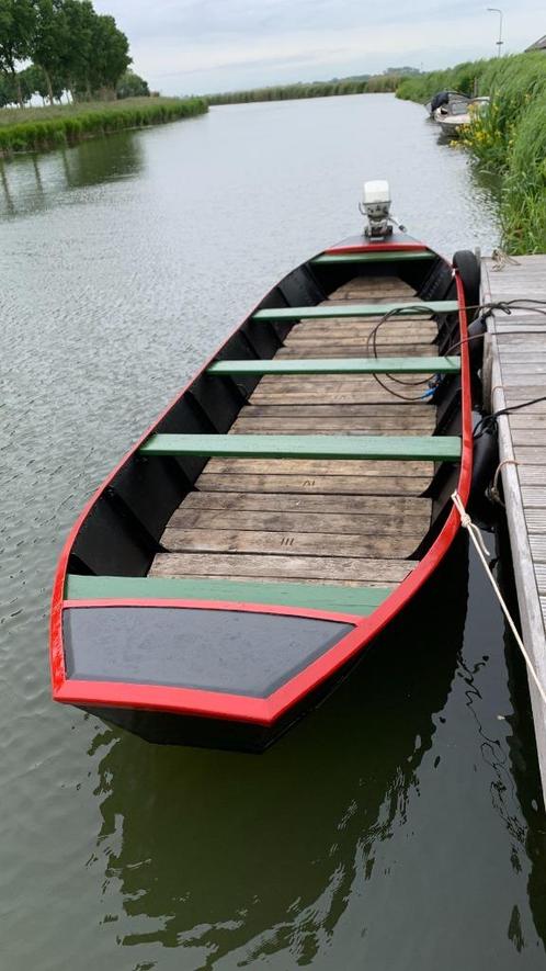 Tuindersvlet / Polderschuit merk Potveer, Watersport en Boten, Sloepen, Gebruikt, Tot 10 pk, 3 tot 6 meter, Buitenboordmotor, Benzine