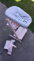 Stokke Tripp Trapp stoel, met newbornset + babyset + kussens, Kinderen en Baby's, Kinderstoelen, Ophalen, Gebruikt, Meegroeistoel