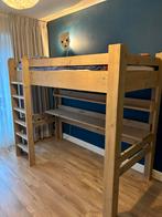 Steigerhouten Hoogslaper 90x200 + Matras Optioneel, Huis en Inrichting, Slaapkamer | Stapelbedden en Hoogslapers, Ophalen, Eenpersoons
