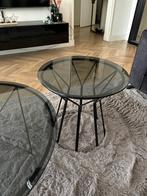 Glazen salontafel set, Ophalen, Rond, 50 tot 100 cm, Minder dan 50 cm