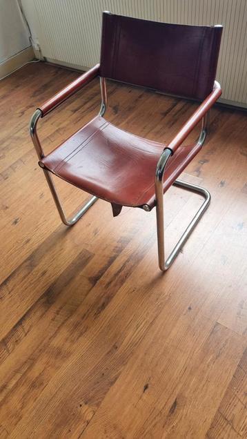 Vintage Chroom Leder Stoelen (3 stuks) beschikbaar voor biedingen
