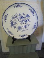 frans bord  blauw wit met geschulpte rand lancaster, Antiek en Kunst, Ophalen of Verzenden