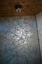Plafondlamp met aluminium draadkluwen 12 V halogeen of LED, Ophalen, Onbekend, Metaal, Modern
