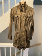 BRUIN ZIJDE DAMES JUMPSUIT, MAAT: S, Ophalen of Verzenden, Zo goed als nieuw, Maat 36 (S), Bruin