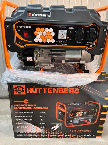 Gloednieuwe huttenberg stroom generator noodpakket  beschikbaar voor biedingen