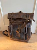 Nieuwe lederen rugtas bruin, Sieraden, Tassen en Uiterlijk, Tassen | Rugtassen, 40 cm of meer, Nieuw, Ophalen of Verzenden, Overige merken