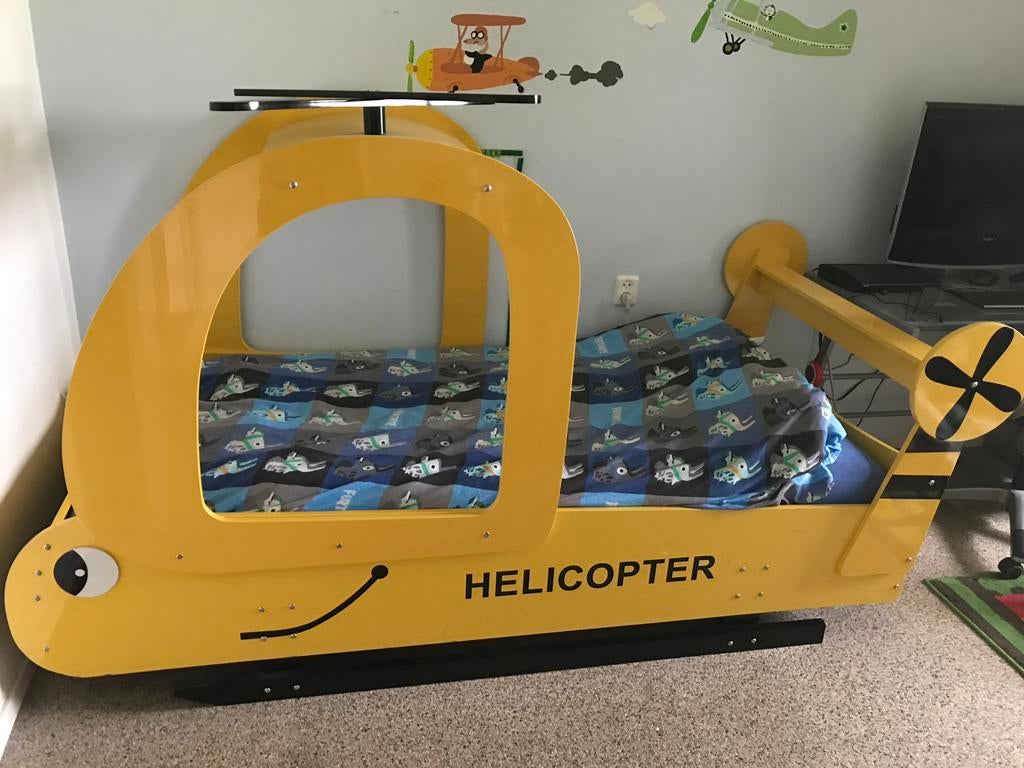 Helicopter bed eenpersoons, Kinderen en Baby's, Kinderkamer | Bedden, Ophalen, Zo goed als nieuw, 180 cm of meer, 85 tot 100 cm