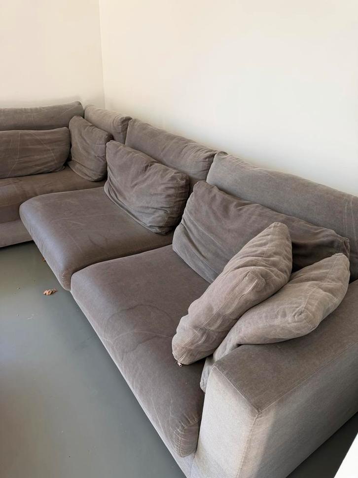 Lounge Bankstel 325 cm x 220 cm. 110 cm diep, Huis en Inrichting, Banken | Complete zithoeken, Gebruikt, Stof, Ophalen