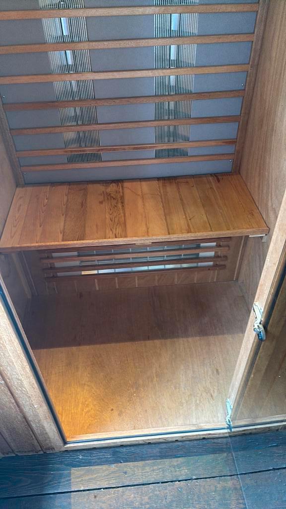 Infrarood 2p cabine Moebius Heatbox, Sport en Fitness, Sauna, Zo goed als nieuw, Complete sauna, Ophalen of Verzenden