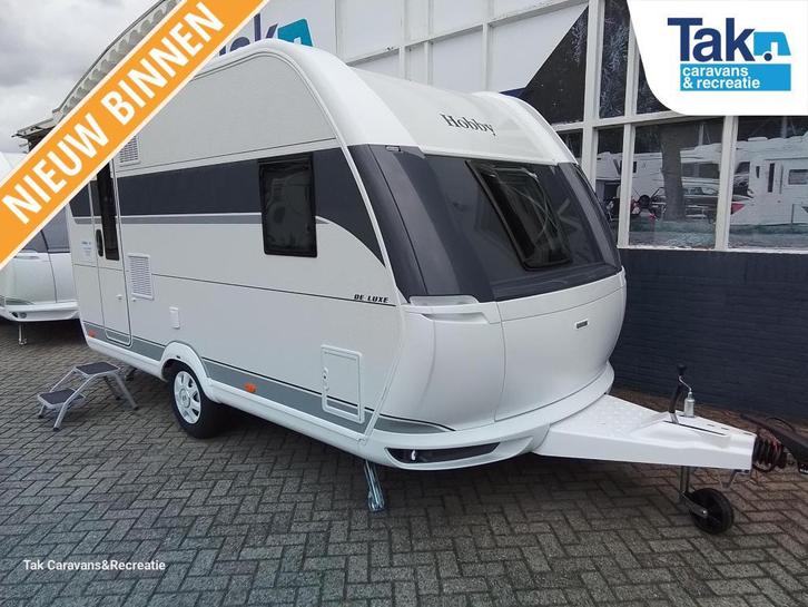 Hobby De Luxe 400 SFE compacte caravan, Caravans en Kamperen, Caravans, Bedrijf, tot en met 3, 750 - 1000 kg, Treinzit, Hobby
