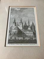 Mooie gave gravure ‘De Vrijthof, St. Servaas Kerk, Hoofdwagt, Antiek en Kunst, Ophalen of Verzenden