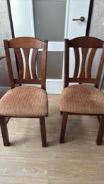 2 eethoekstoelen, Huis en Inrichting, Ophalen, Hout, Gebruikt, Twee