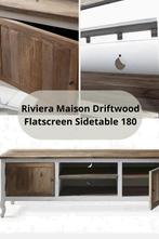 Riviera Maison Driftwood tvmeubel - 180 stoer & charmant, 150 tot 200 cm, Nieuw, Ophalen of Verzenden, Minder dan 100 cm