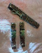 Nieuwe Gouden Hondenhalsband (Panterprint) (S), Ophalen of Verzenden, Nieuw