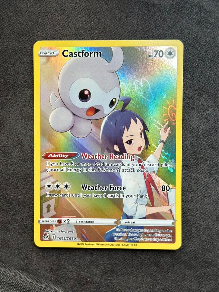 Castform tg11/tg30, Hobby en Vrije tijd, Verzamelkaartspellen | Pokémon, Zo goed als nieuw, Meerdere kaarten, Ophalen of Verzenden