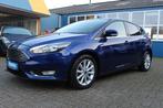 Ford Focus 1.0i "Titanium" Cruise - Navi ! 125 Pk (bj 2017), Gebruikt, Zwart, Blauw, Bluetooth
