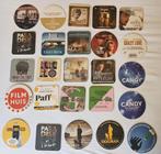 35 Bierviltjes Films Bioscopen Festivals, Ophalen of Verzenden, Gebruikt, Viltje(s), Overige merken