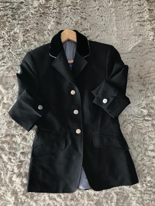 ZEER LUXE WEDSTRIJDJAS ZWART maat 158/164, Dieren en Toebehoren, Paardrijkleding, Zo goed als nieuw, Dames, Kinderen, Bovenkleding