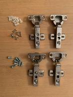 Ikea Blum scharnieren met schroeven - 4 stuks, Ophalen, Gebruikt, IJzer, Scharnier